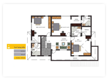KRC Shantiniketan - Luxury Individual Bungalows Floor Plan - First Floor East Facing Villa